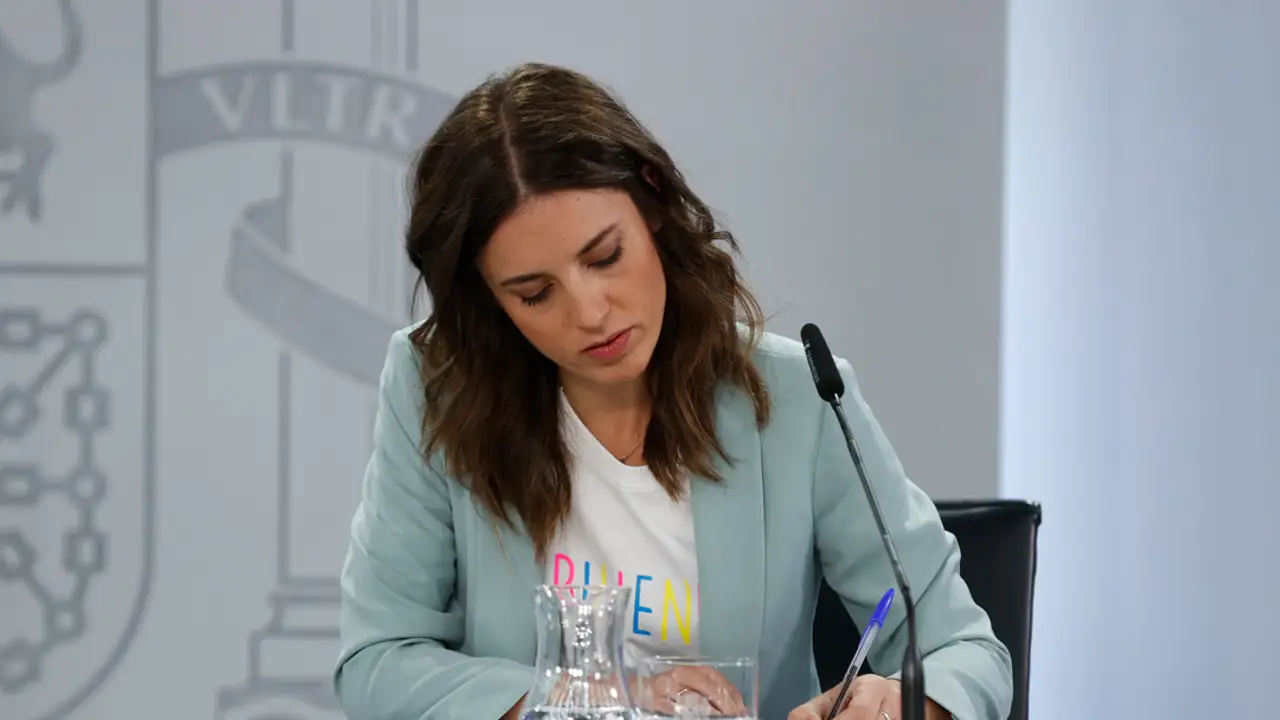 Imagen de archivo de la ministra de Igualdad, Irene Montero Imagen de archivo de la ministra de Igualdad, Irene Montero