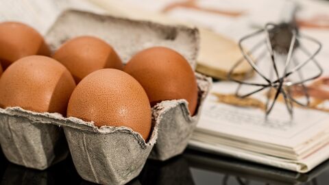 Imagen de archivo de varios huevos.