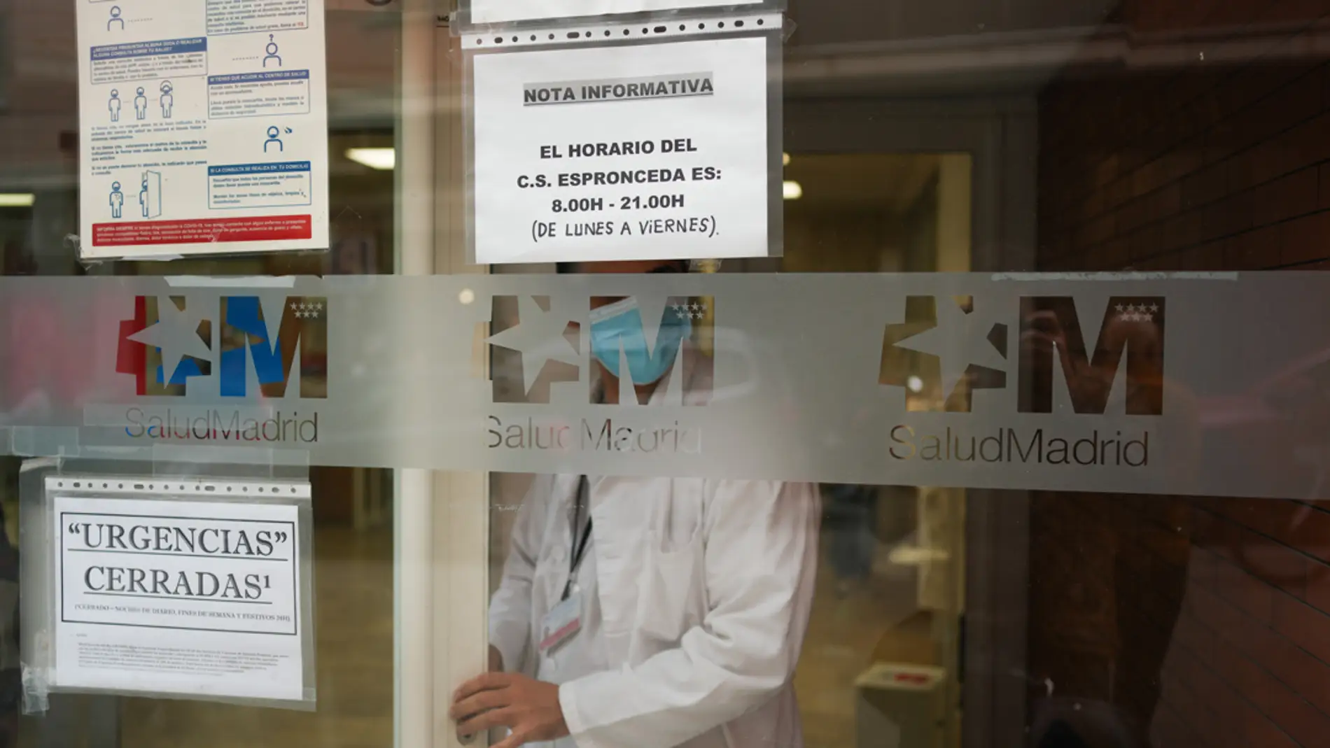 Imagen de archivo de las protestas en un centro sanitario 24 horas de Madrid.