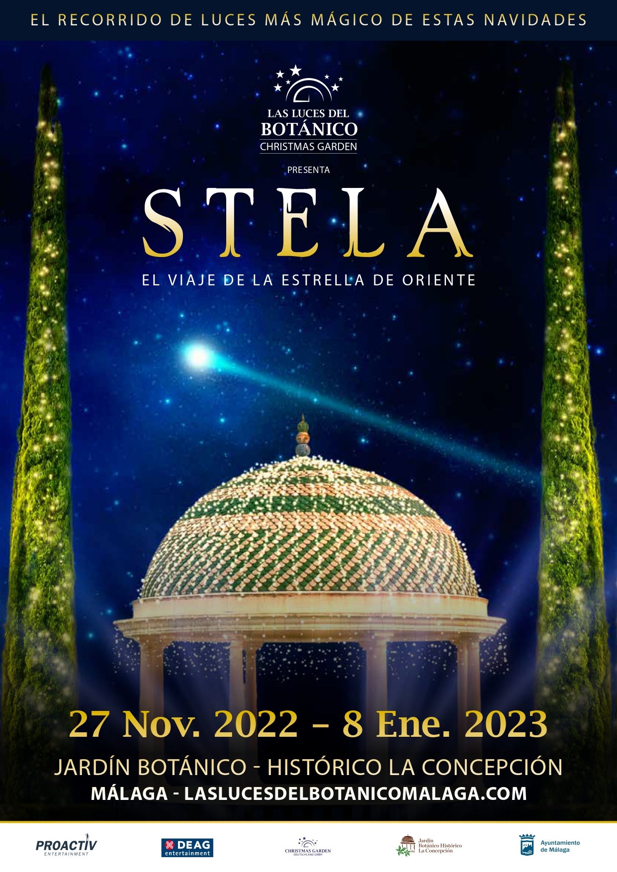 Las Luces del Botánico - Christmas Garden regresan estas Navidades a Málaga con un espectáculo totalmente nuevo: STELA - El viaje de la Estrella de Oriente Las Luces del Botánico - Christmas Garden regresan estas Navidades a Málaga con un espectáculo totalmente nuevo: STELA - El viaje de la Estrella de Oriente