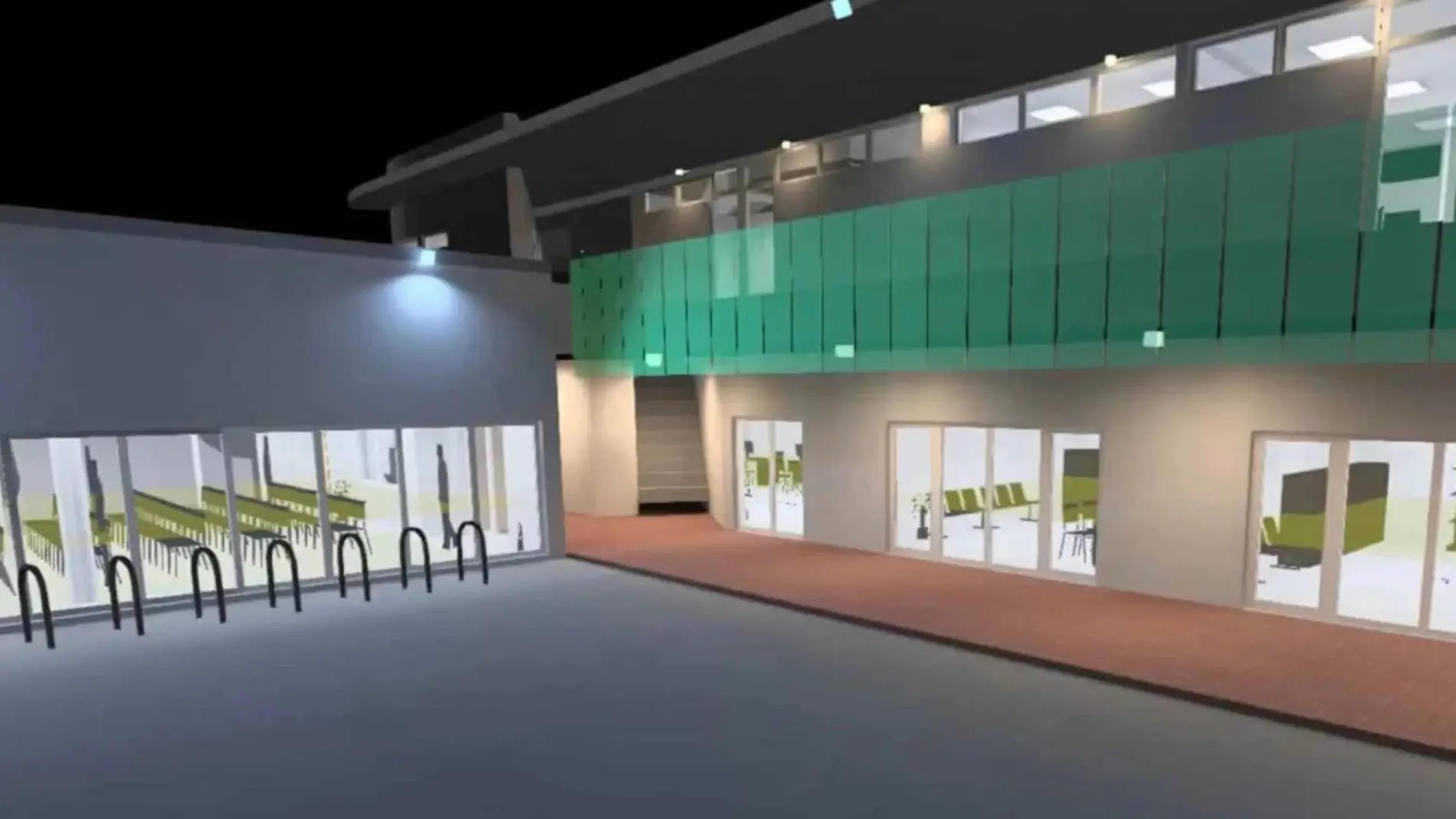 Imagen simulada del nuevo centro social de Los Arenales del Sol de Elche. 