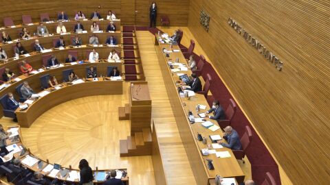 Vista del pleno de Les Corts - 