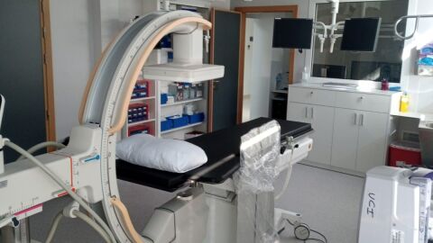 Unidad de hemodin&aacute;mica del Hospital General Universitario de Elche.