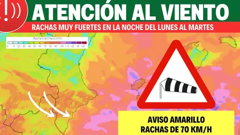 El viento será protagonista en las próximas horas segun proyecto mastral viento