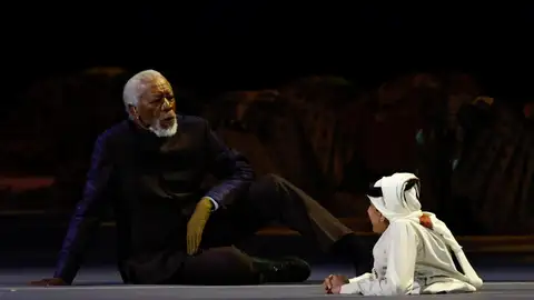 Morgan Freeman en el Mundial de Qatar Tertulia: ¿El discurso de Morgan Freeman blanquea el Mundial de Qatar?