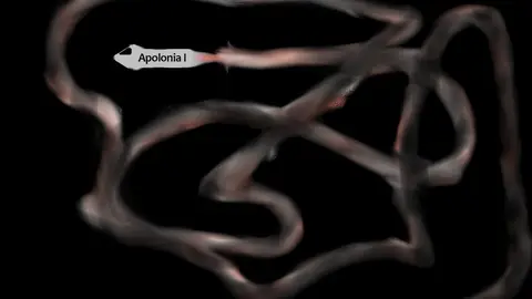 Cambios de rumbo aleatorios de la nave Apolonia I Cambios de rumbo aleatorios de la nave Apolonia I