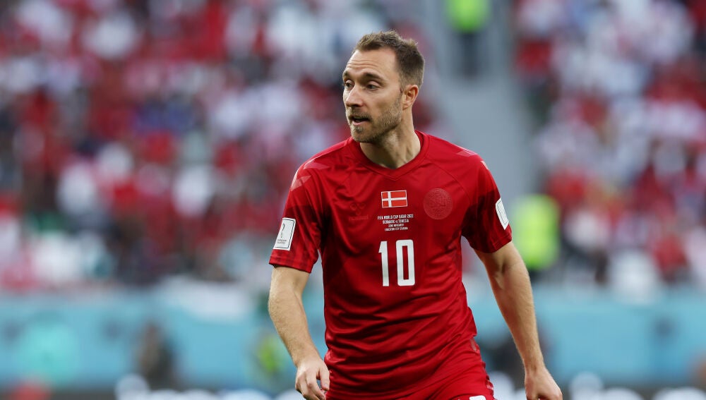 Christian Eriksen en el Dinamarca - Túnez