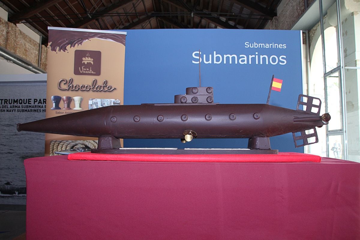 El submarino Isaac Peral se convierte en chocolate El submarino Isaac Peral se convierte en chocolate