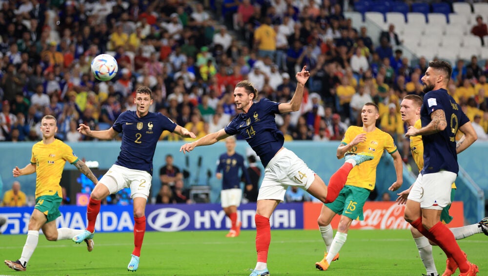 Imagen del gol de Rabiot ante Australia