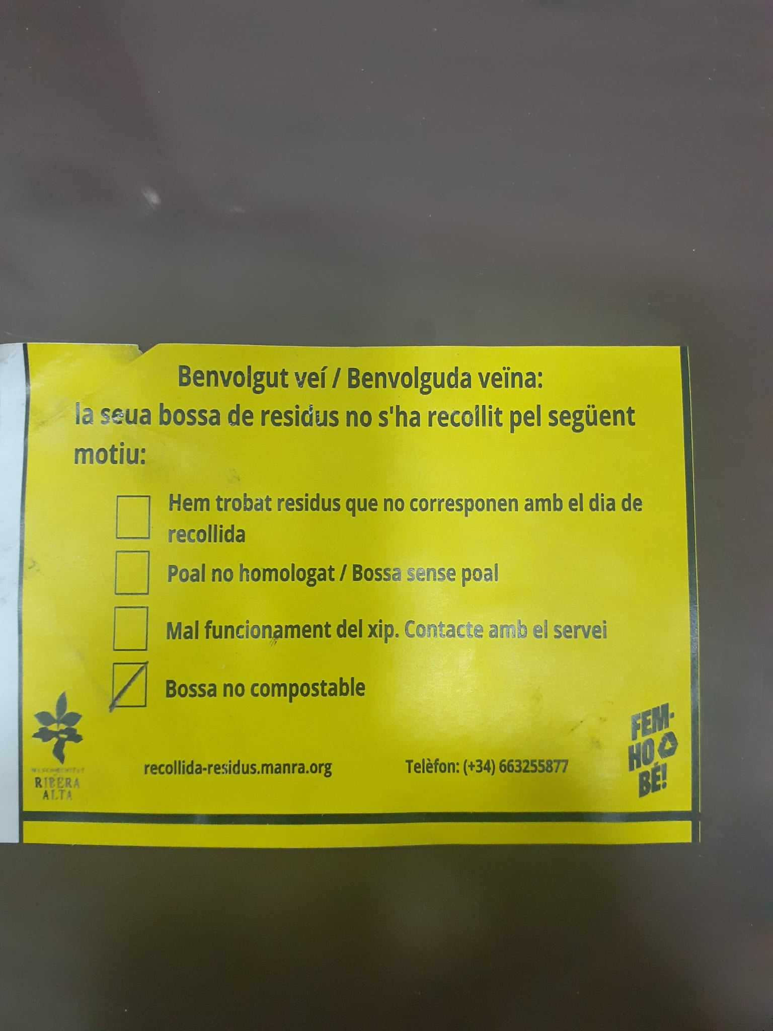 Los vecinos de Càrcer denuncian que no les dejen utilizar bolsas reciclables para los residuos orgánicos y les exijan que sean biodegradables que son más caras Los vecinos de Càrcer denuncian que no les dejen utilizar bolsas reciclables para los residuos orgánicos y les exijan que sean biodegradables que son más caras