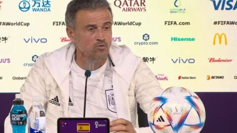 Lu&iacute;s Enrique en rueda de prensa