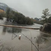A enchente do río Miño fai que as termas só poidan funcionar de xeito intermitente A enchente do río Miño fai que as termas só poidan funcionar de xeito intermitente