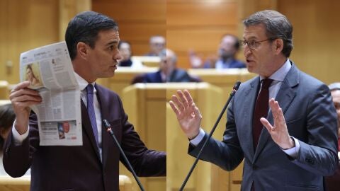 Pedro S&aacute;nchez y Alberto N&uacute;&ntilde;ez Feij&oacute;o