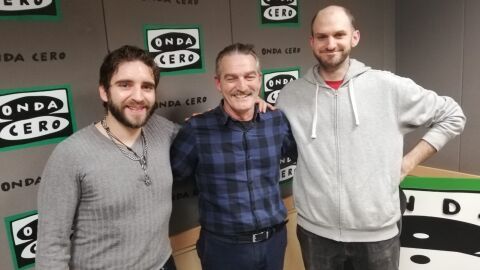 Samuel Hern&aacute;ndez, Jos&eacute; Manuel Trejo y Carlos Vargas en los estudios de Onda Cero