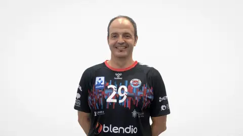 Herrero Lon, jugador de Asobal Herrero Lon, jugador de Asobal