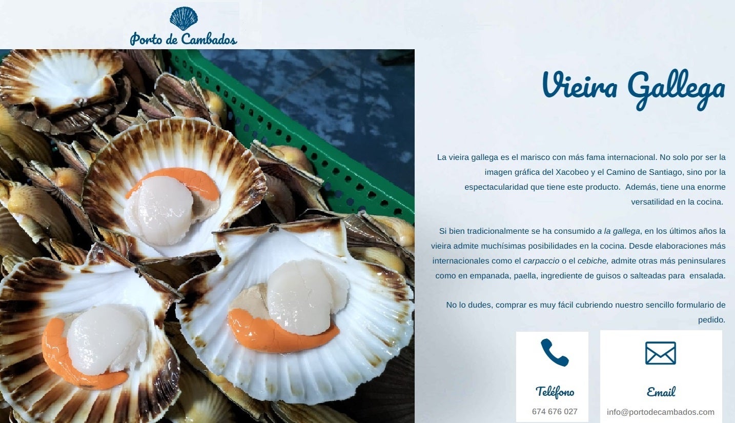 Cociñamos vieira galega de Porto de Cambados no Restaurante Miguel González Cociñamos vieira galega de Porto de Cambados no Restaurante Miguel González