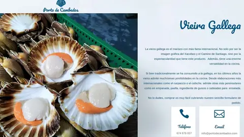 Vieira de Porto de Cambados Campaña da Hostelería de Cambados