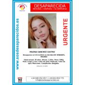 El cartel de la desaparición de Milena Sánchez Castro