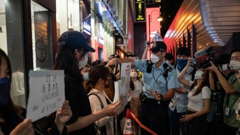 Protestas de la ciudadan&iacute;a china en Hong Kong.