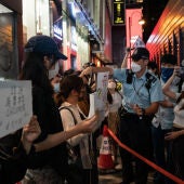 Protestas de la ciudadanía china en Hong Kong.