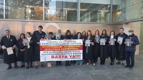 Concentración de los letrados de Justicia en Ciudad Real