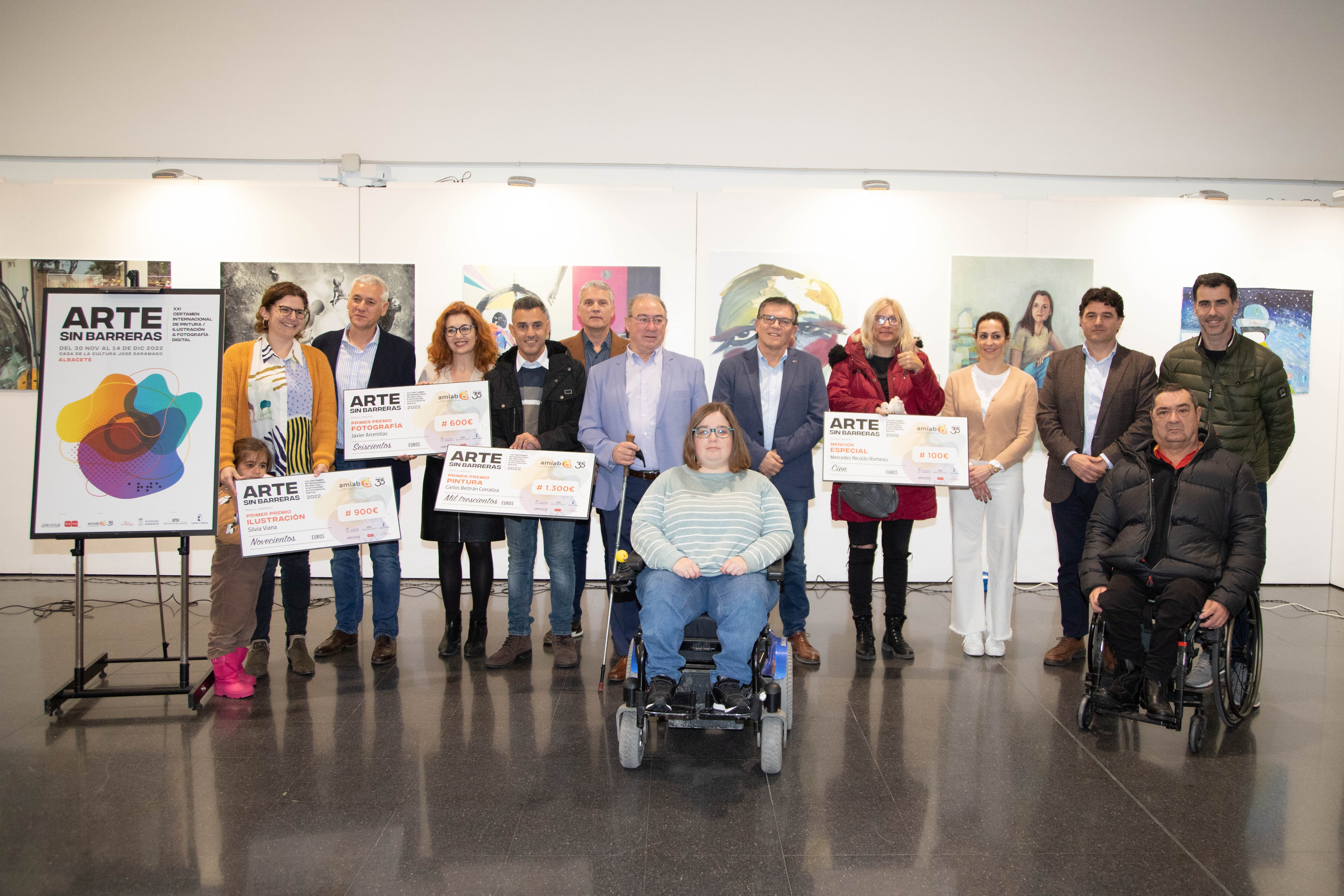 El certamen ‘Arte sin Barreras’ de Amiab entrega sus premios El certamen ‘Arte sin Barreras’ de Amiab entrega sus premios