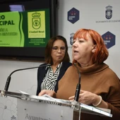 Matilde Hinojosa durante la presentación del plan municipal Matilde Hinojosa durante la presentación del plan municipal