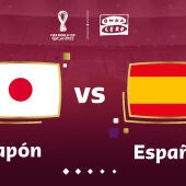 Japón vs España del Mundial de Qatar 2022.