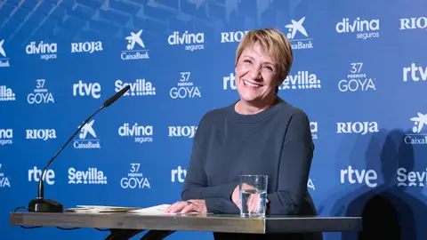 Blanca Portillo durante la lectura de las nominaciones a mejor película para los Goya 2023 Blanca Portillo durante la lectura de las nominaciones a mejor película para los Goya 2023
