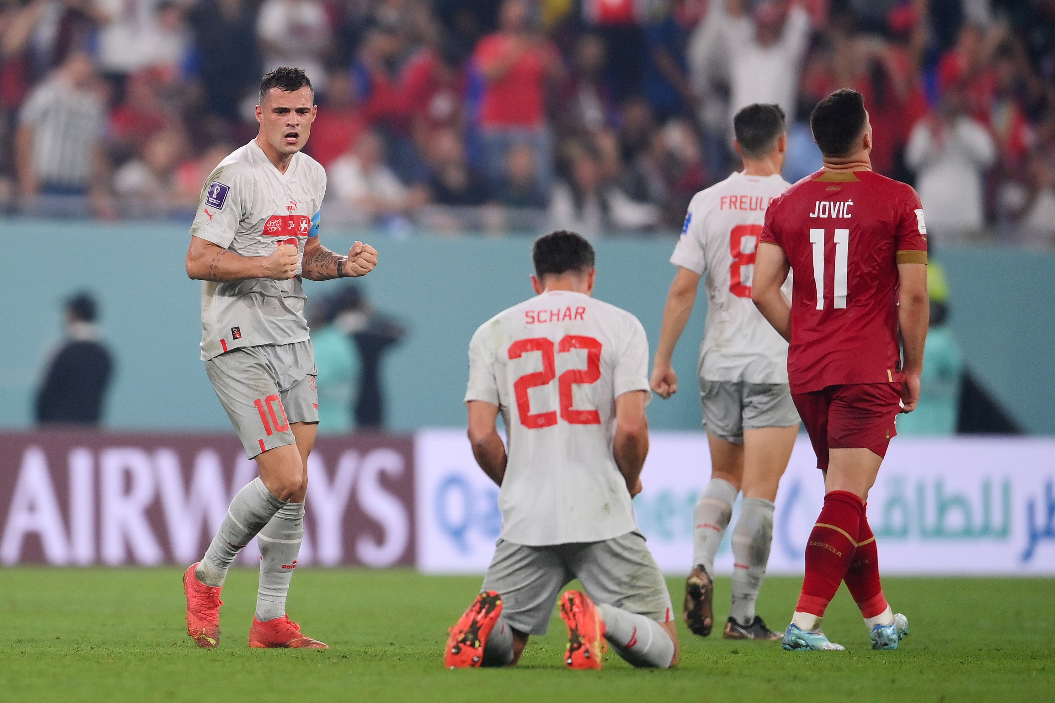 Suiza gana la batalla a Serbia para estar en octavos Suiza gana la batalla a Serbia para estar en octavos