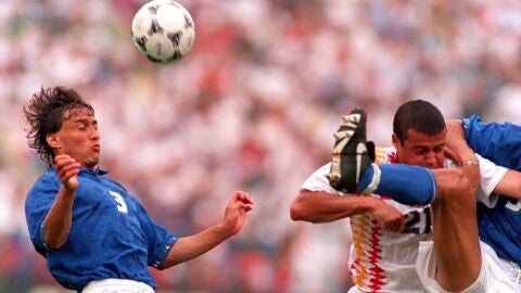 Imagen de archivo de Luis Enrique durante el partido ante Italia en el 94&#39;