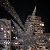 La "estrellona" navideña de Gijón
