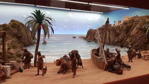 El belén representa "la barca de Jesús" El belén representa "la barca de Jesús"