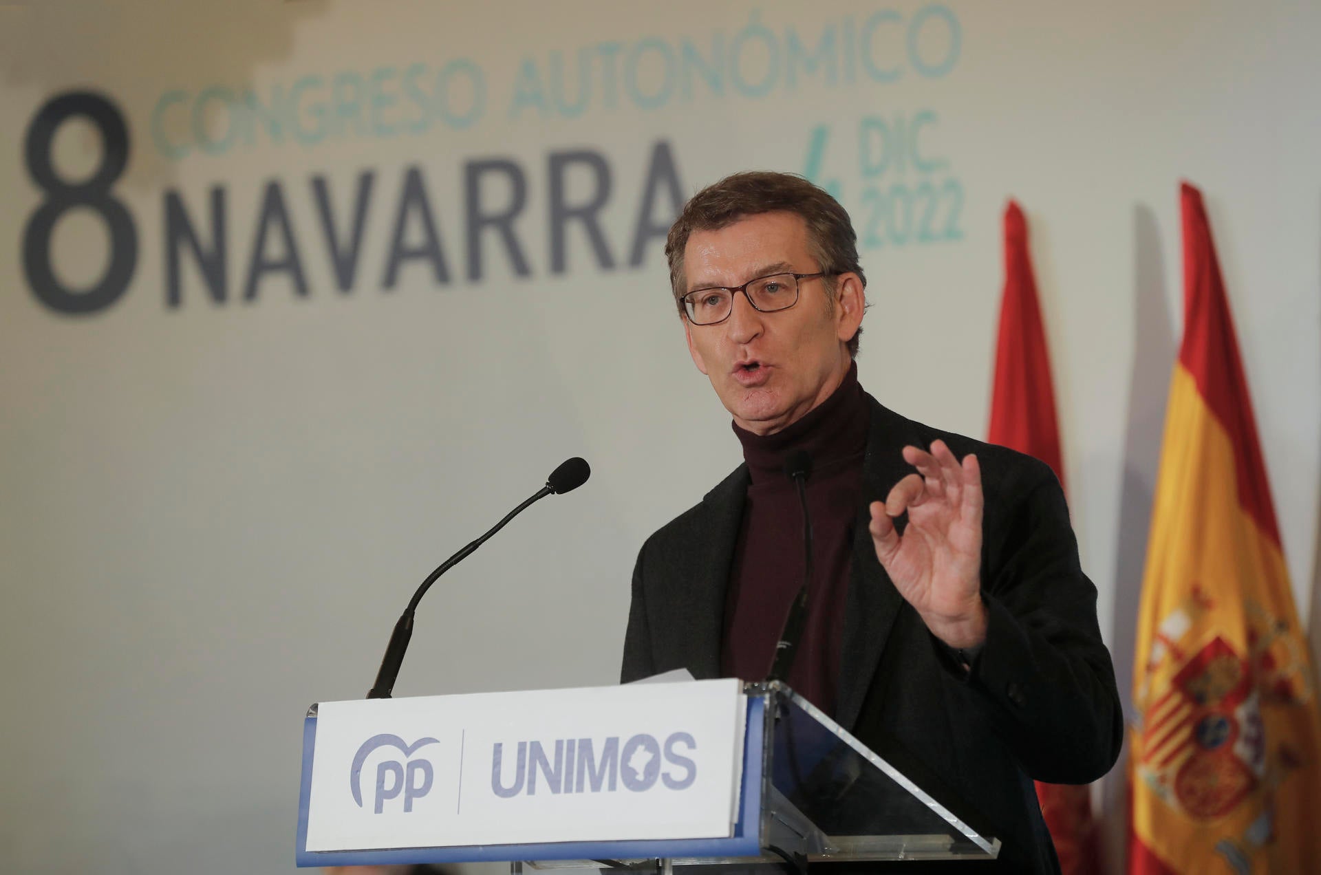 Feijóo asegura que su Gobierno nunca estará en manos de Otegui Feijóo asegura que su Gobierno nunca estará en manos de Otegui