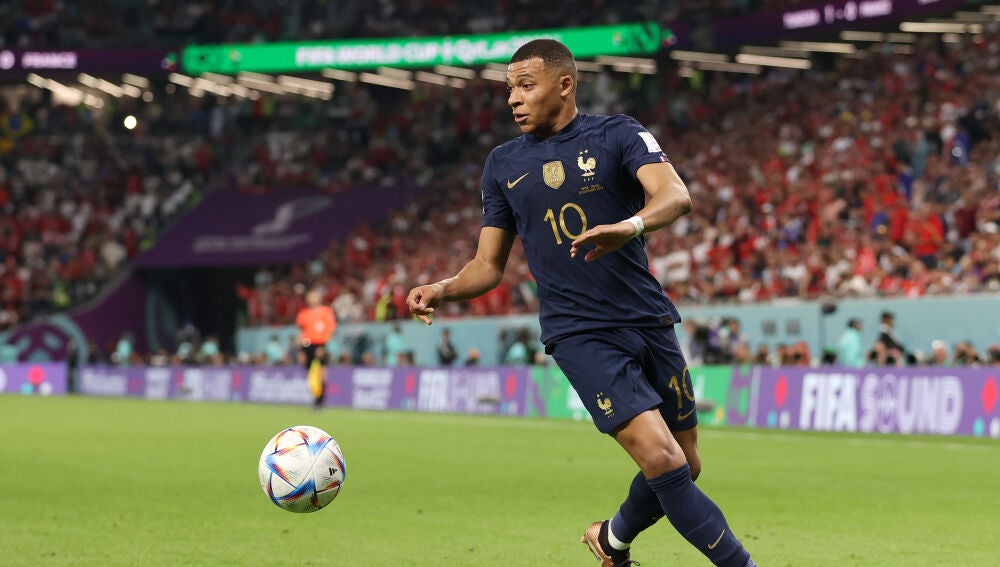 Kylian Mbappé durante el Mundial de Qatar