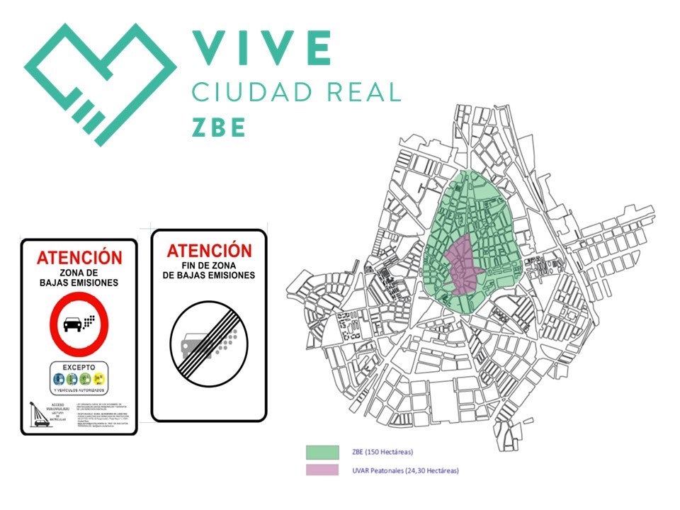 La Zona de Bajas Emisiones de Ciudad Real contempla sanciones entre 75 y 500 euros La Zona de Bajas Emisiones de Ciudad Real contempla sanciones entre 75 y 500 euros