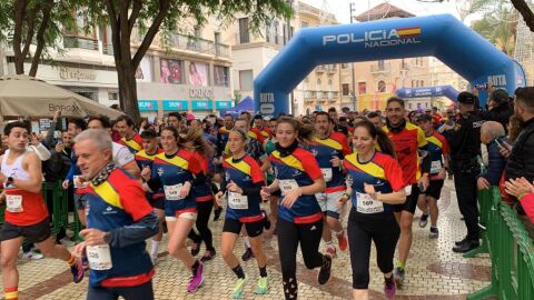  I Carrera Solidaria Ruta 091 de la Polic&iacute;a Nacional en Elche.