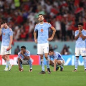 España durante la tanda de penaltis contra Marruecos
