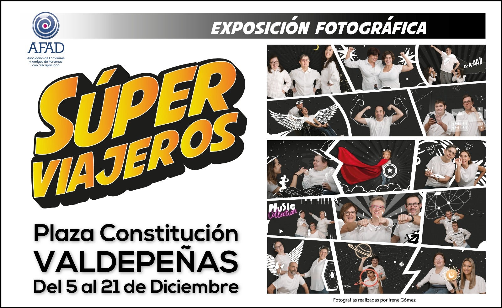 La exposición de fotografías de AFAD toma la Plaza de la Constitución y viajará a distintos municipios La exposición de fotografías de AFAD toma la Plaza de la Constitución y viajará a distintos municipios