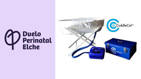 Imagen de una 'cuddle cot'. Imagen de una 'cuddle cot'.