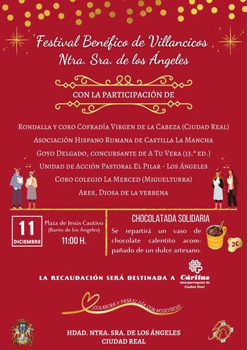 La Hermandad Nuestra Señora de los Ángeles celebra un Festival Benéfico de Villancicos La Hermandad Nuestra Señora de los Ángeles celebra un Festival Benéfico de Villancicos