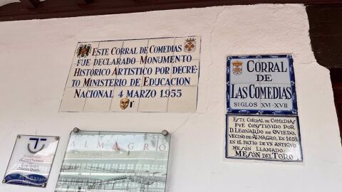 Placa del Corral de Comedias de Almagro