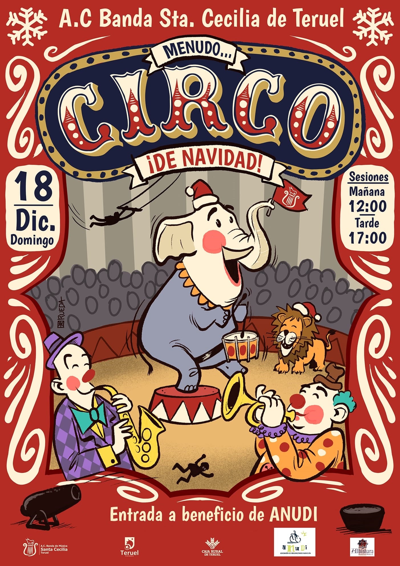 La banda de música y Albisara se alían en un circo navideño La banda de música y Albisara se alían en un circo navideño