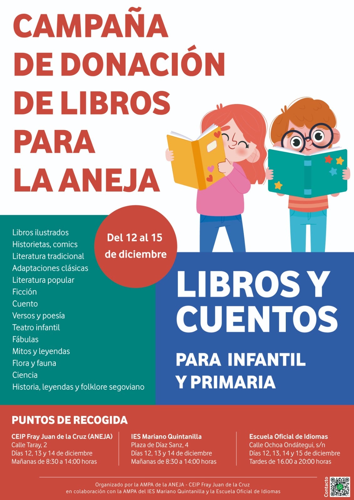 El CEIP Fray Juan de la Cruz organiza una campaña de donación de libros El CEIP Fray Juan de la Cruz organiza una campaña de donación de libros