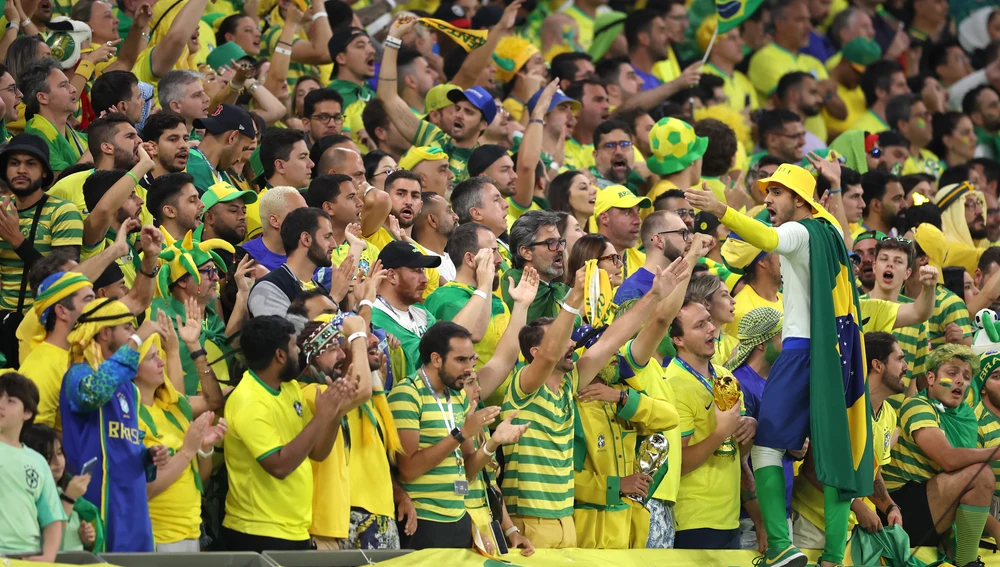 Afición Brasil en el Mundial de Qatar