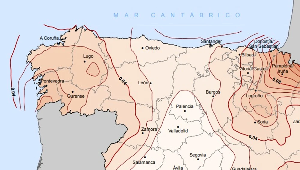 El Occidente asturiano eleva la peligrosidad sísmica.