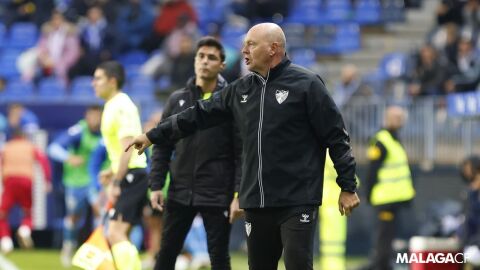 Pepe Mel en La Rosaleda
