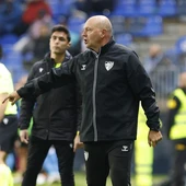 Pepe Mel en La Rosaleda Pepe Mel en La Rosaleda