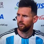 Leo Messi, tras el partido
