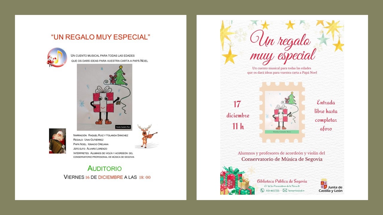 Profesores y alumnos del Conservatorio presentan el cuento musical de Navidad ‘Un regalo muy especial’ Profesores y alumnos del Conservatorio presentan el cuento musical de Navidad ‘Un regalo muy especial’